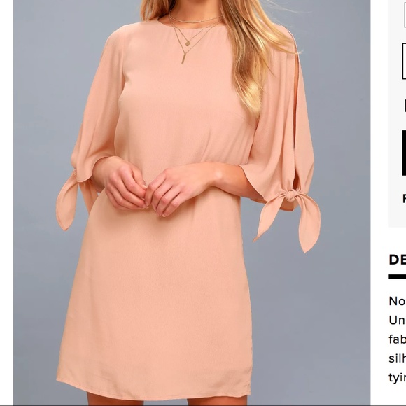 Lulus Dresses & Skirts - Lulu's small blush pink shift dress
